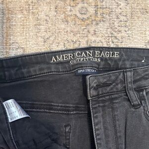 American Eagle Outfitters Distressed Black Jeans